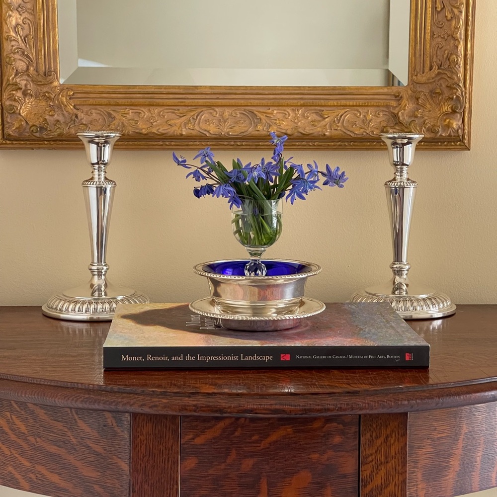 Birks Vintage Silver Plated Candlestick Holders